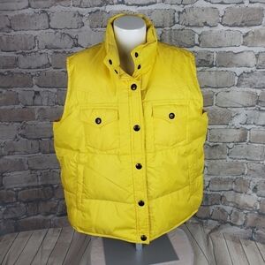 Panhandle Slim Goose Down Puffy  Vest Yellow XL Winter Outdoor